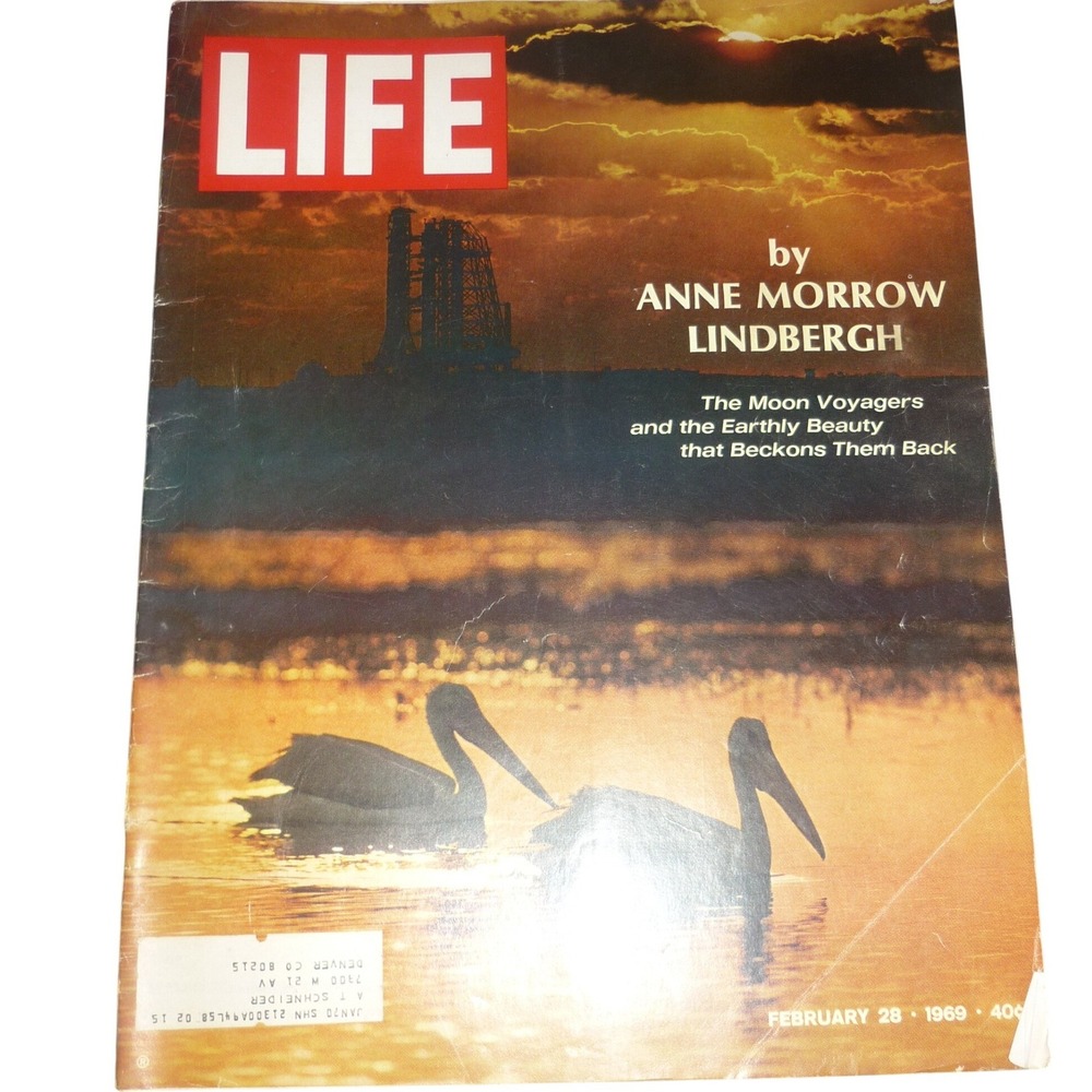 Vintage LIFE Magazine February 28 1969 Anne Morrow Lindbergh Moon Voyagers